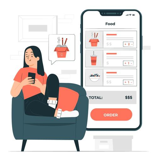 POS system with integrated online ordering